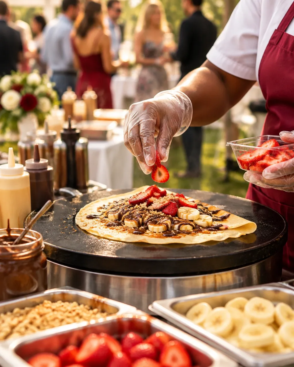 Yum&Heal dessert station serving a colorful event
